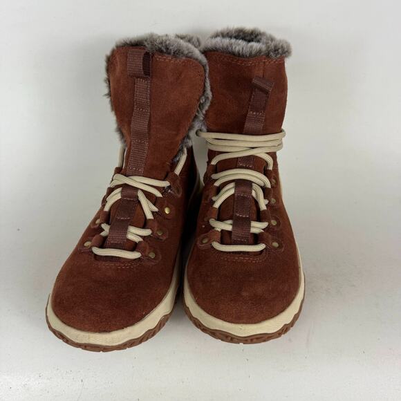 L.L.Bean Day Venture Snow Boots Womens 6.5 Brown Suede Lined Lace-Up Ankle - Picture 4 of 10